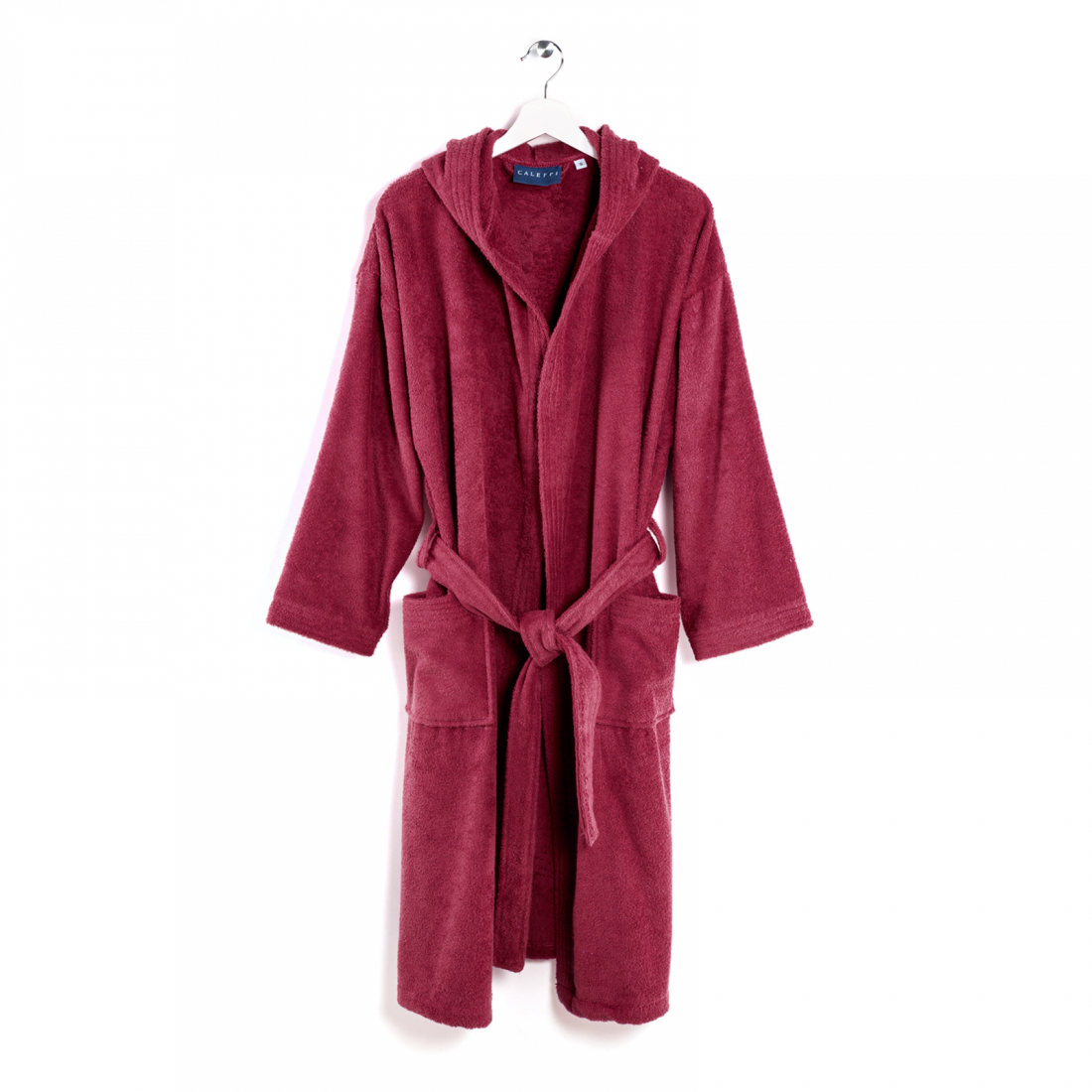 Oceano Bordeaux Hooded Bathrobe