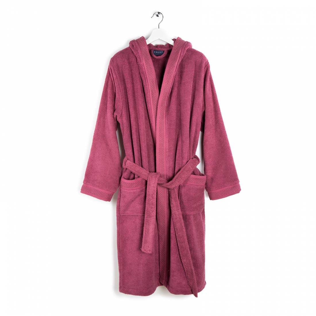 Gim Bordeaux Hooded Bathrobe