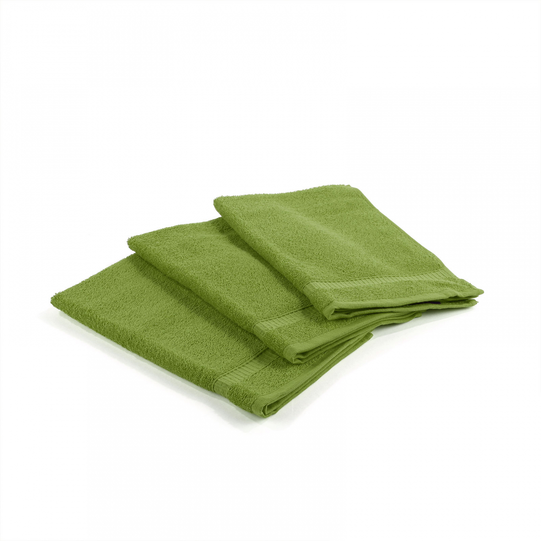 Set of Oceano Verde Guests Towels  - 3 Pièces