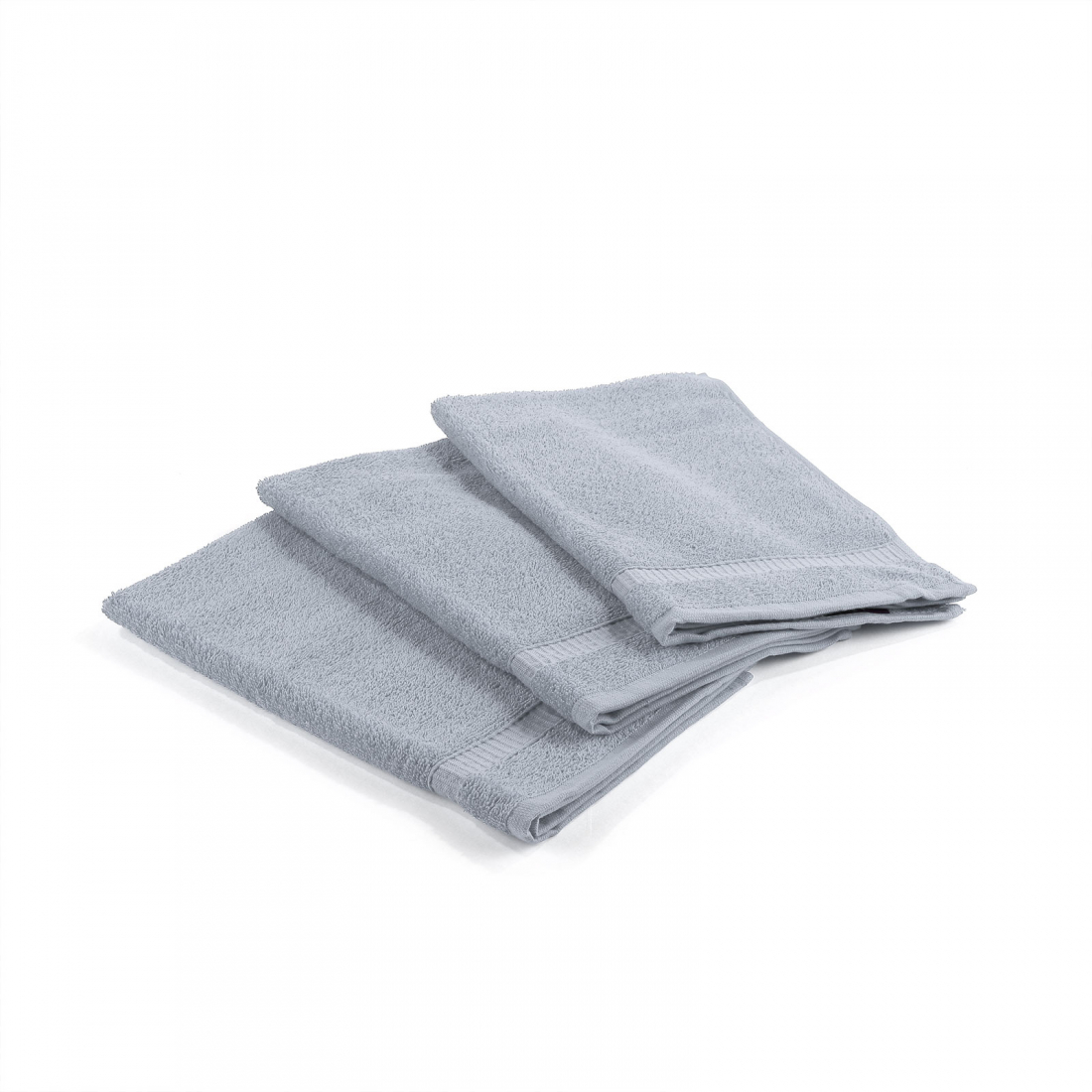 Set of Oceano Pearl Grey  Guests Towels  - 3 Pieces