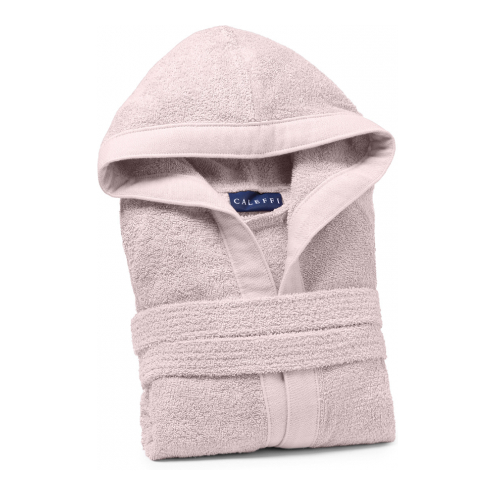 Soft Pink Blush Hooded Bathrobe