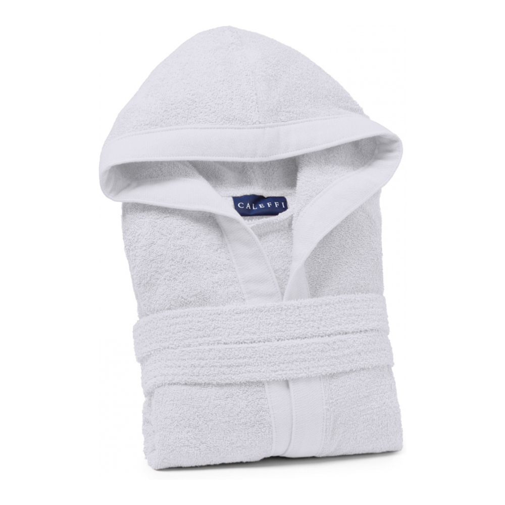 Soft White Hooded Bathrobe