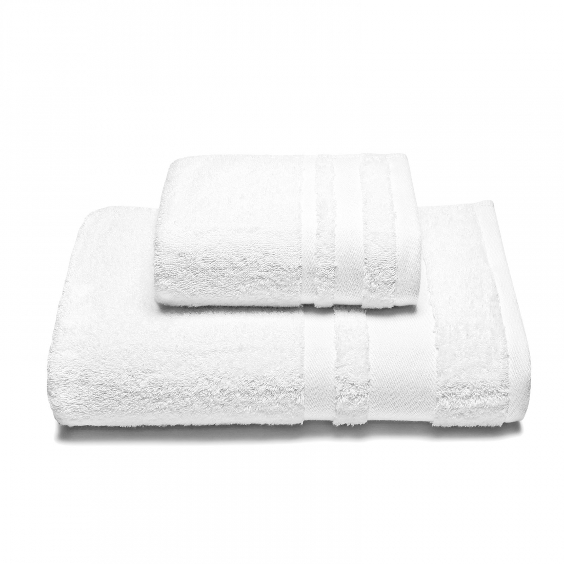 Set of Soft White Towels  - 2 Pièces