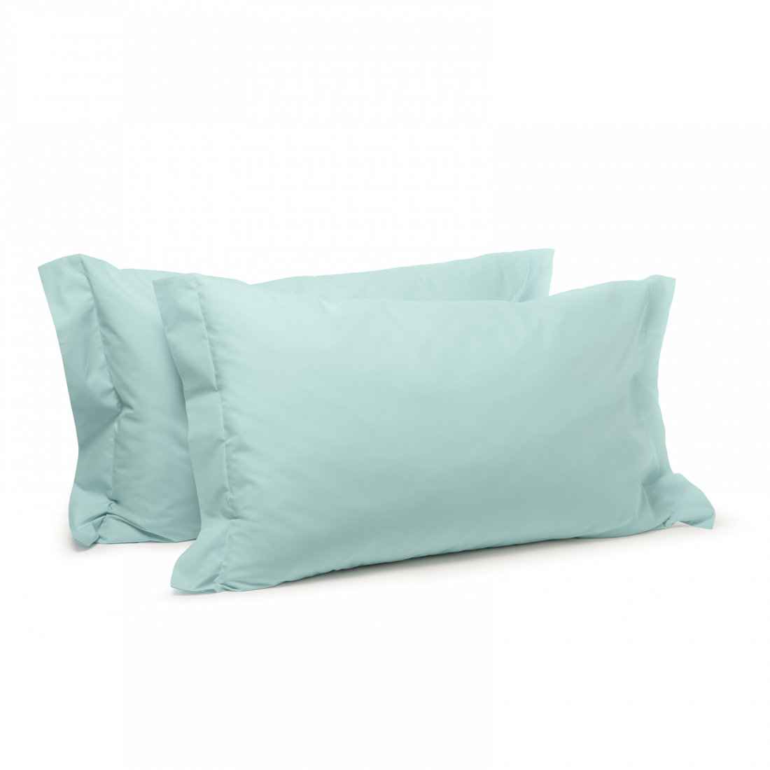 Set of Percalle Blue Pillowcases  - 2 Pièces