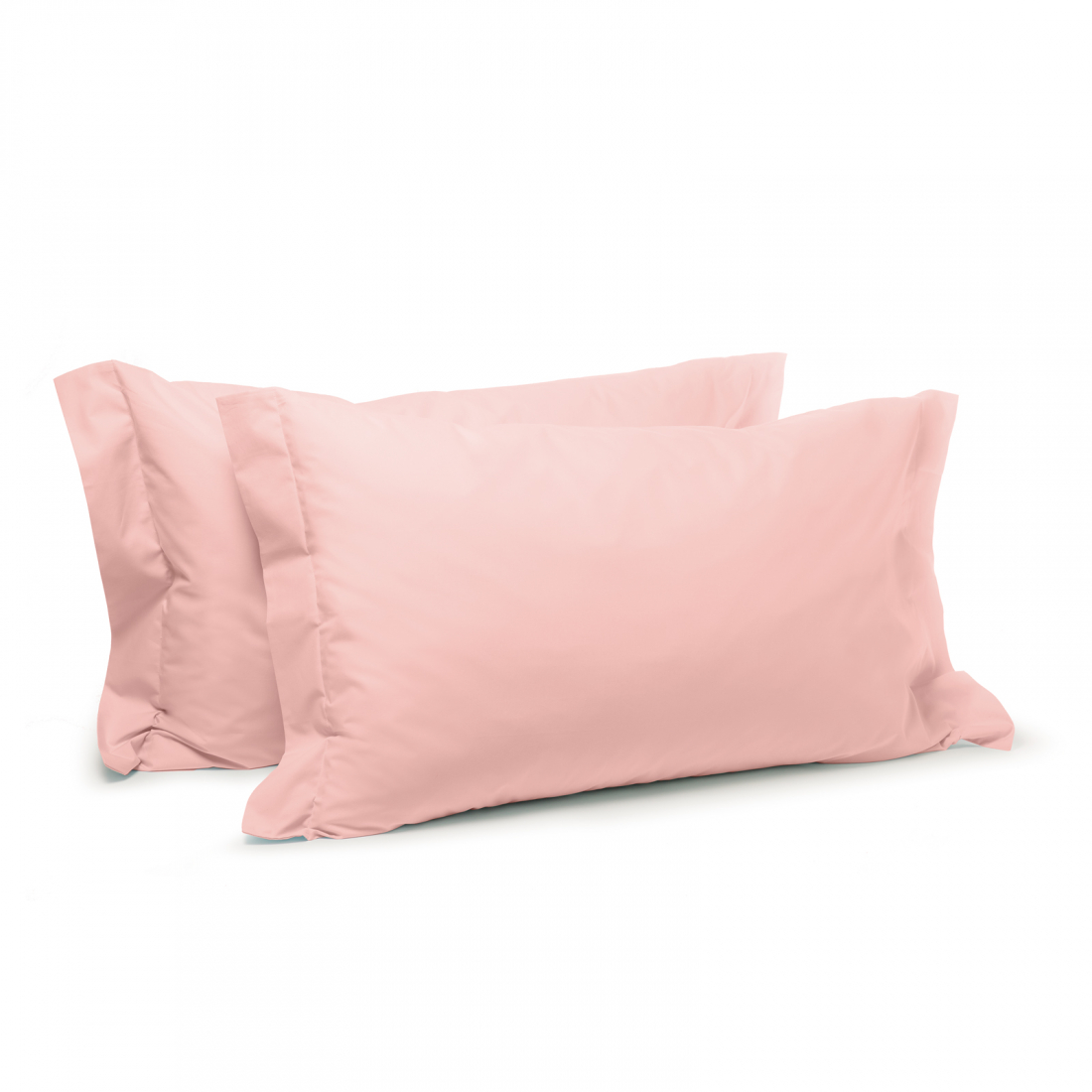 Set of Percalle Pink Pillowcases  - 2 Pièces