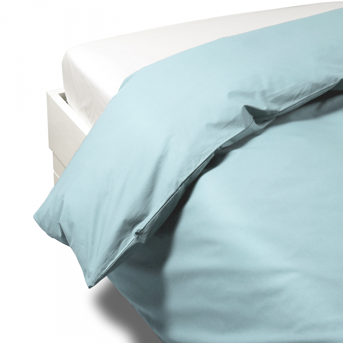 Percalle Aqua Duvet Cover - King size bed