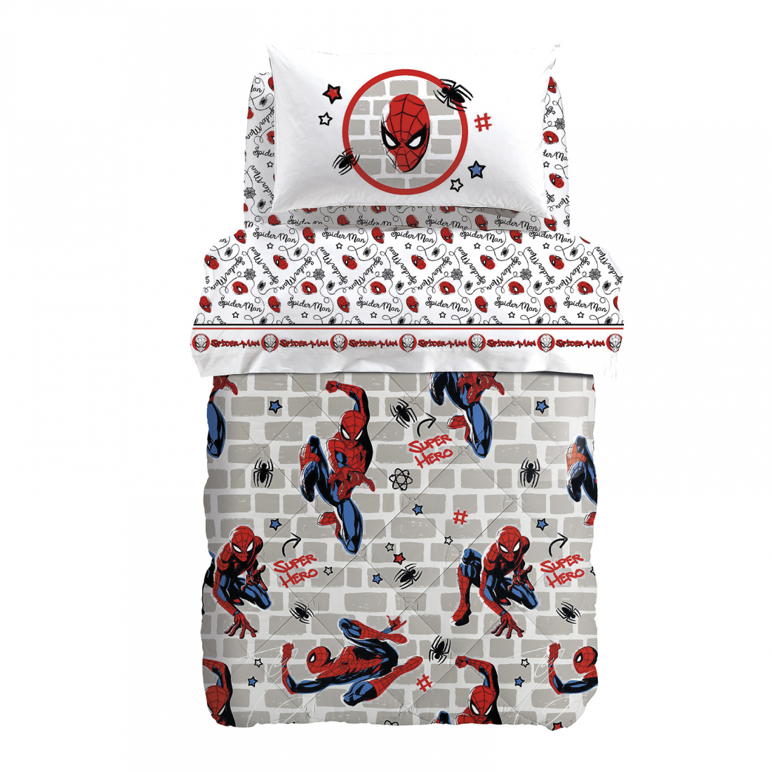 Spider Man Wall Quilt  - Baby size