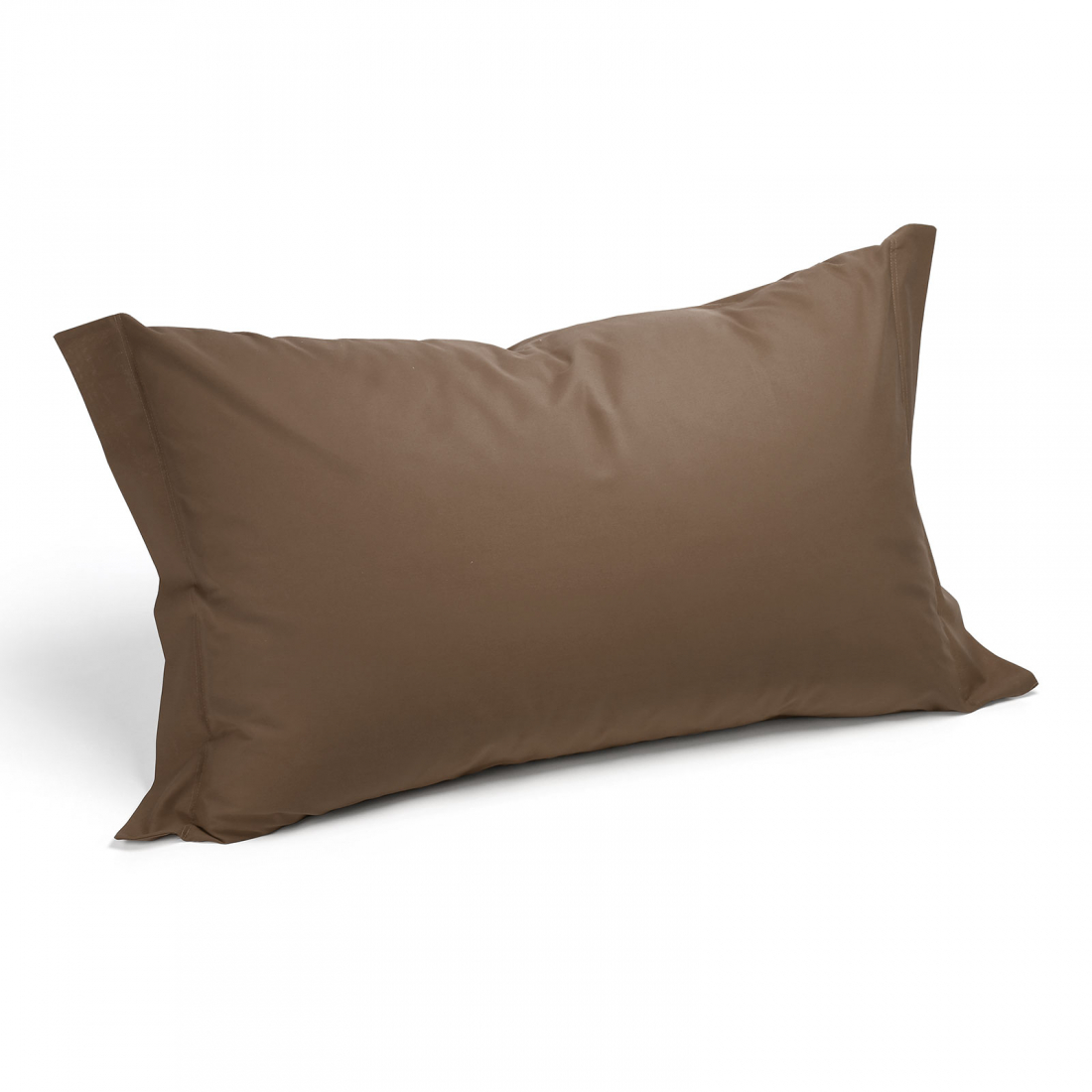 Set of Plain Mocha Pillowcases  - 2 Stücke