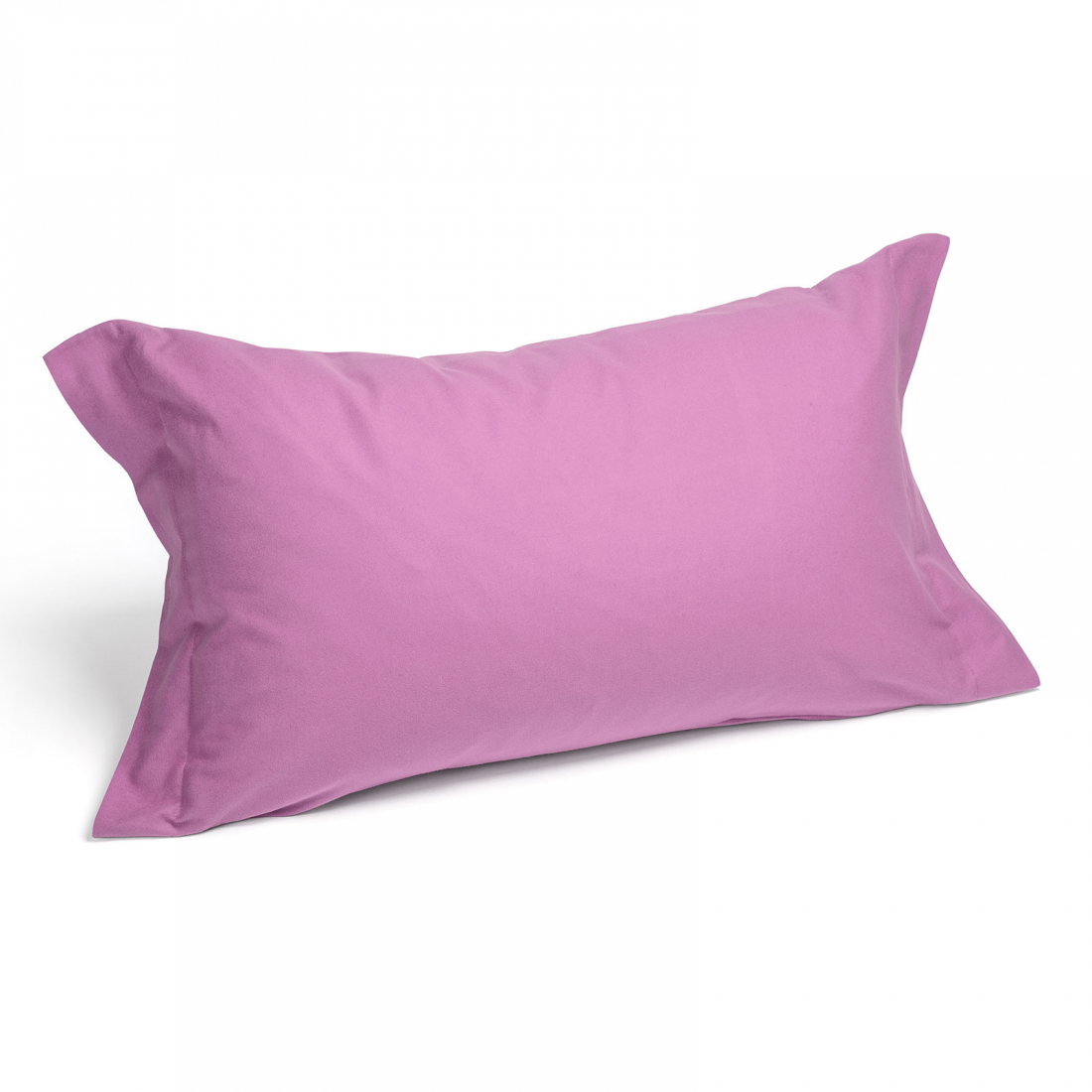 Set of Plain Orchid Flannel Pillowcases  - 2 Stücke