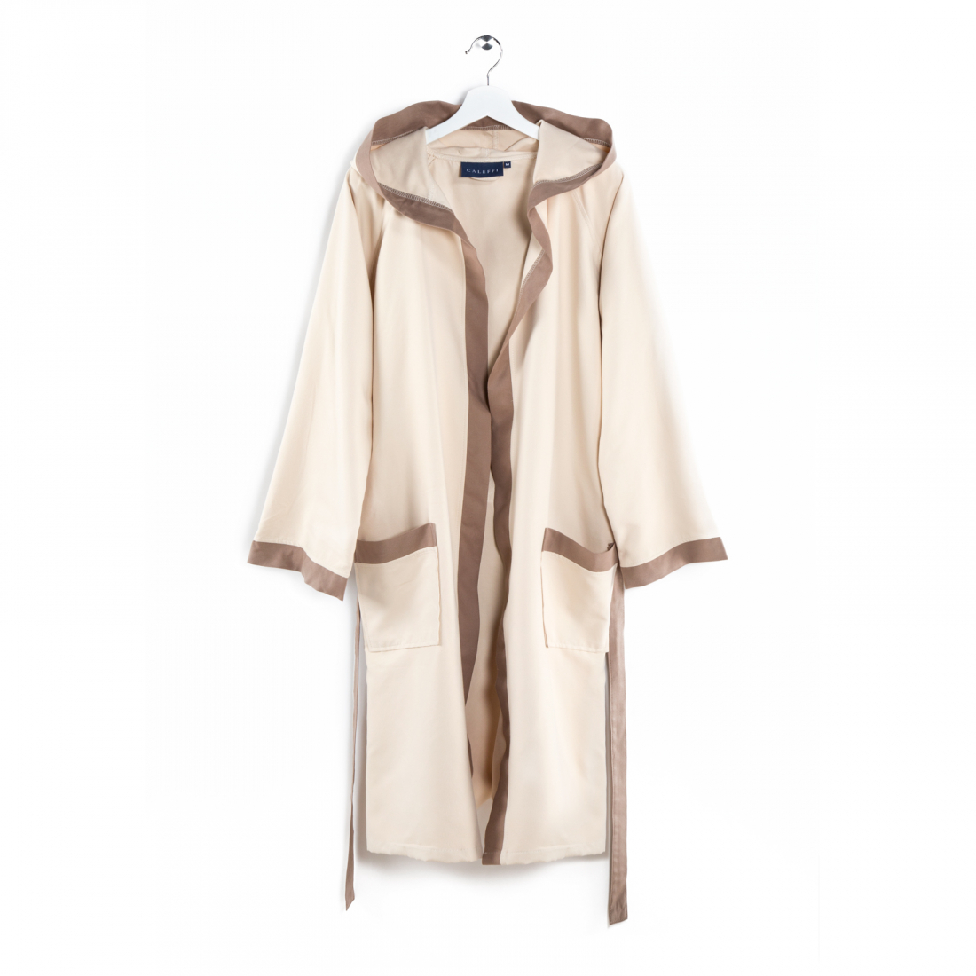 Tecno Bicolor Natural Hooded Bathrobe