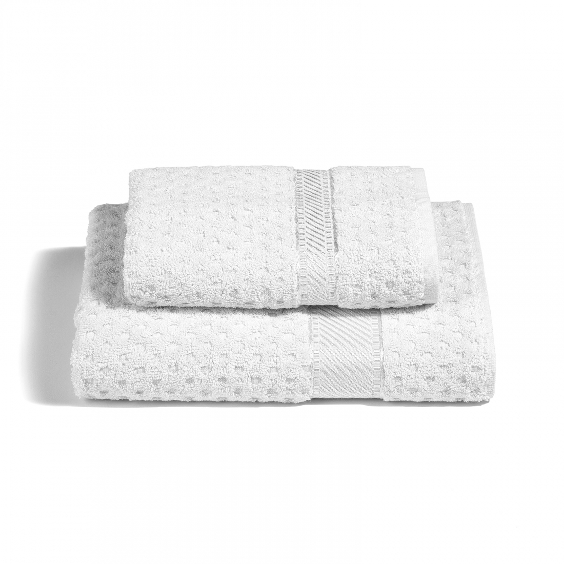 Set of Mermaid White Towels  - 2 Pieces