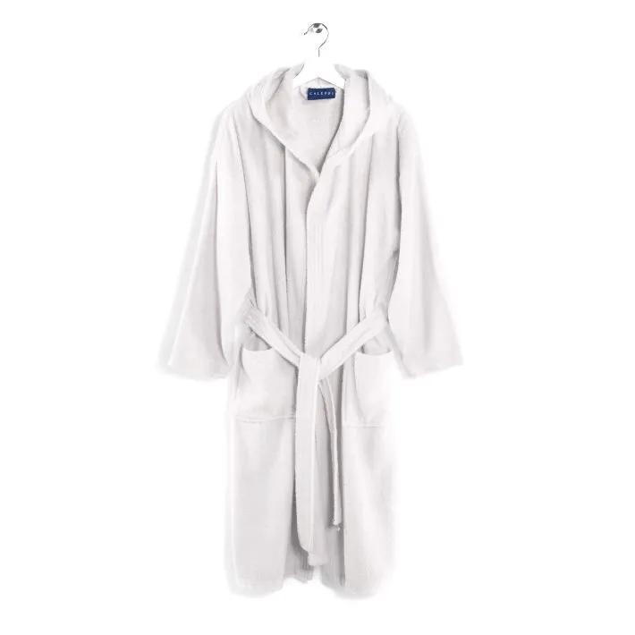 Oceano White Hooded Bathrobe