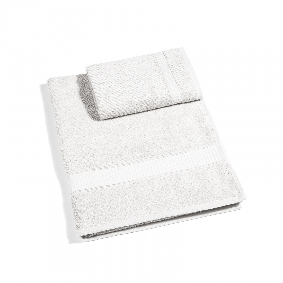 Set of Oceano White Towels  - 2 Pieces