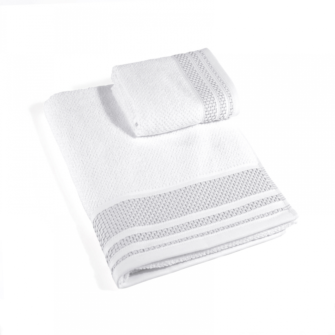 Set of Gim White Towels  - 2 Pieces