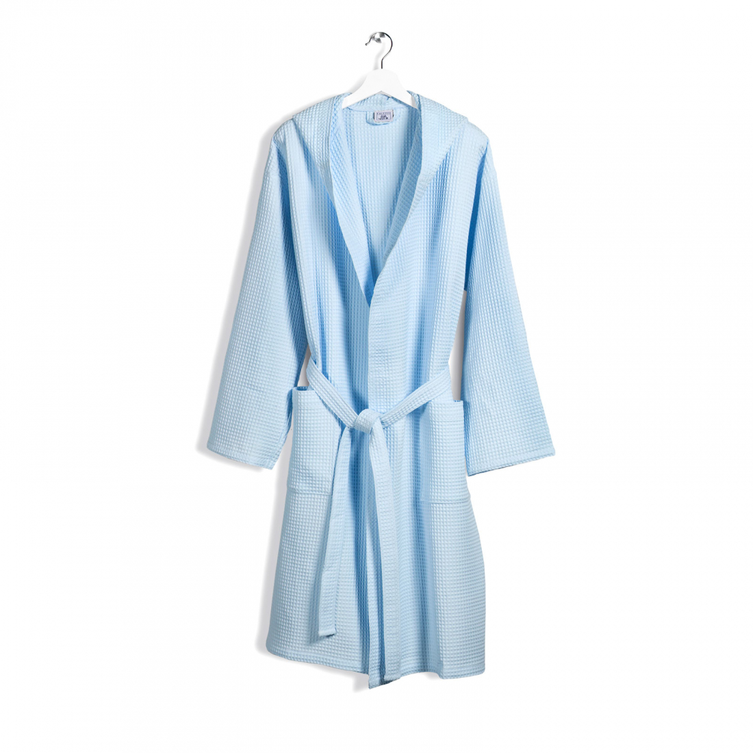 Polo Light Blue Hooded Bathrobe