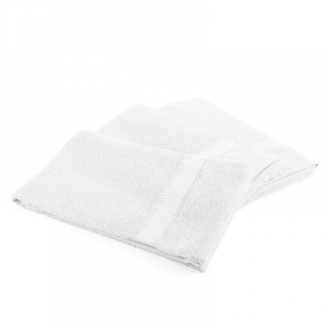 Set of Oceano White Towels  - 3 Pièces