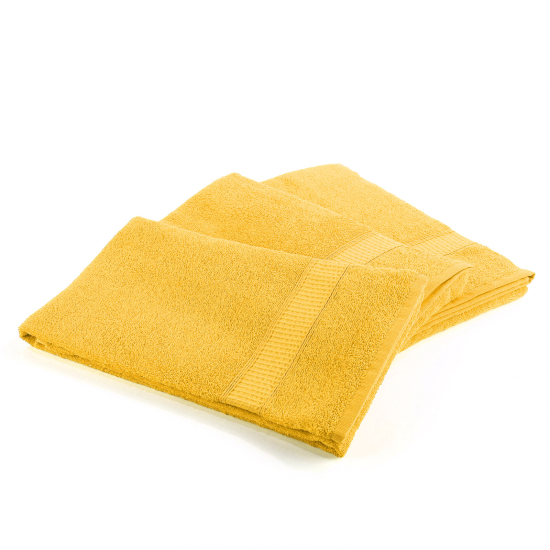 Set of Oceano Sun Yellow Towels  - 3 Pieces