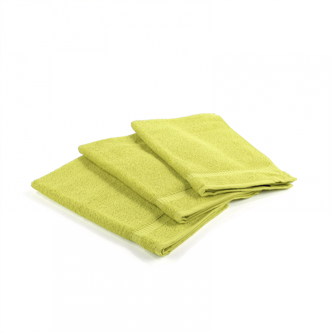 Set of Oceano Pistachio Guests Towels  - 3 Pièces