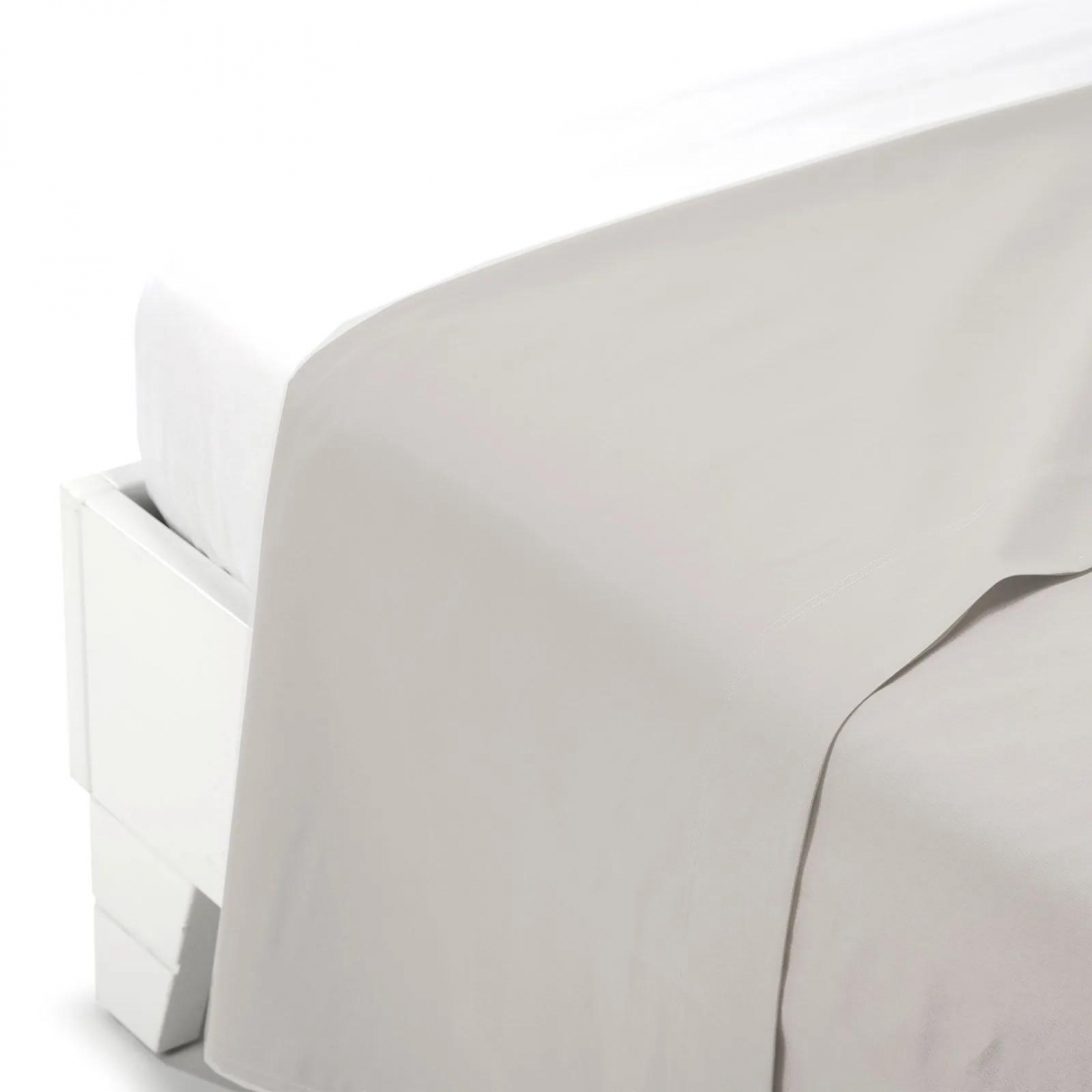 Plain Sand Cotton Flat Sheet - Double size bed