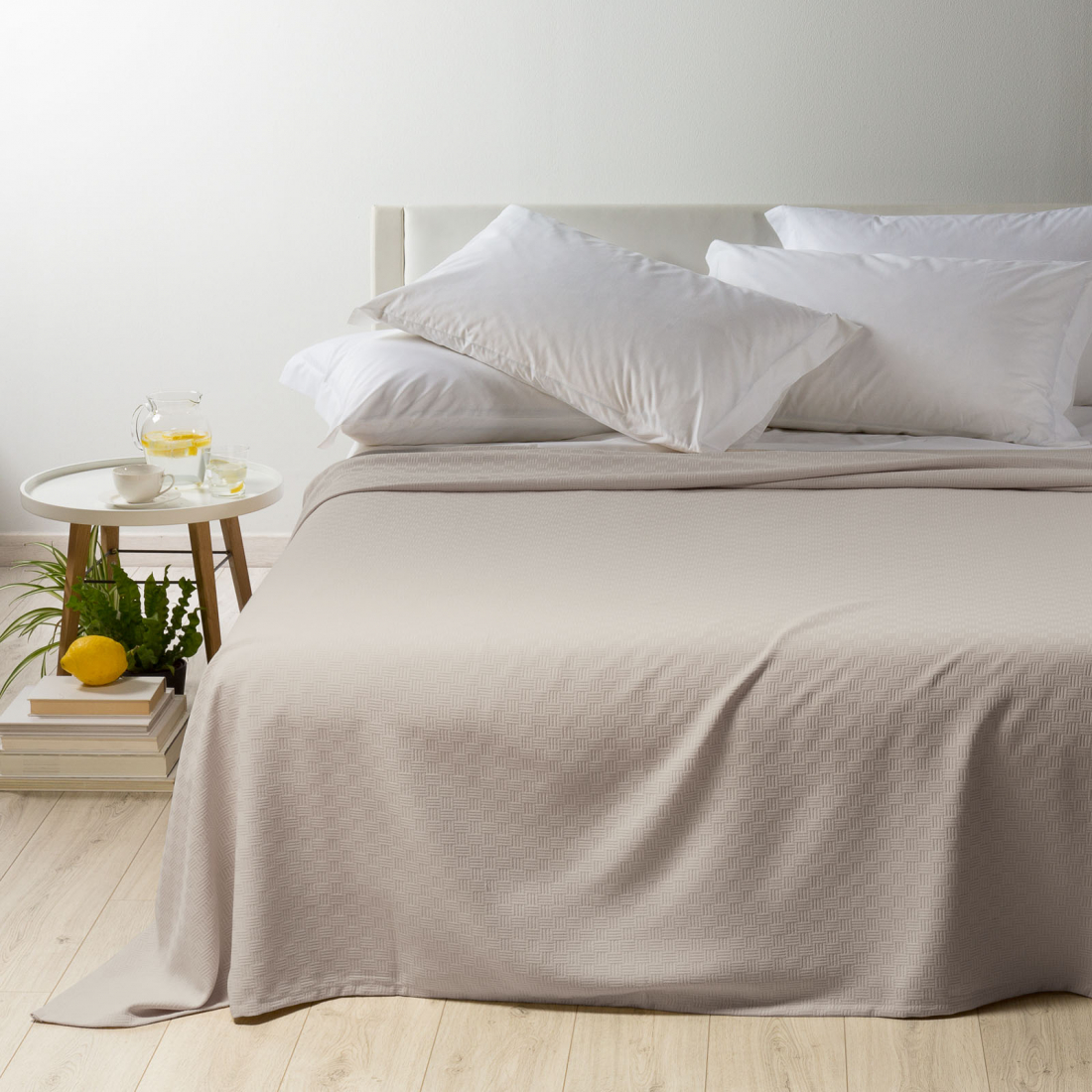 Rodeo Sand Lightweight Bedspread  - Super King size bed