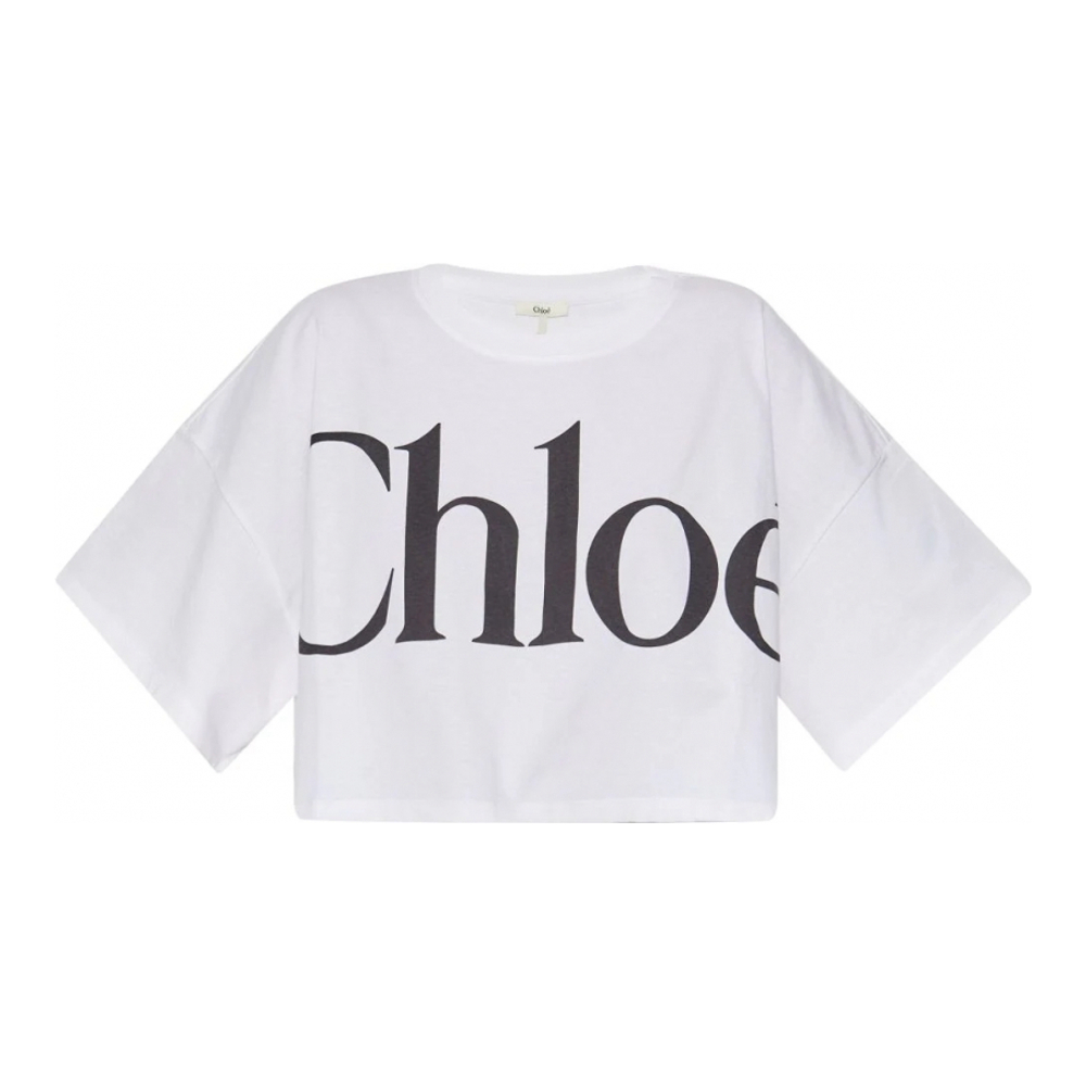 'Logo' Crop Top für Damen