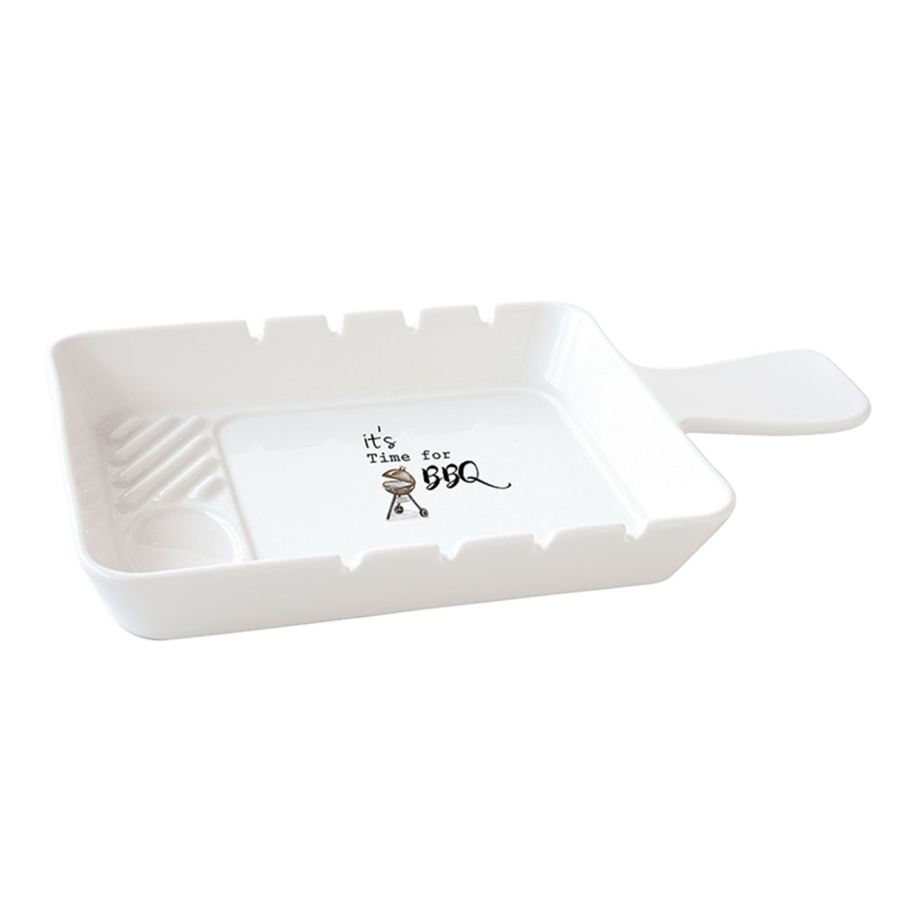 Porcelain Bbq Plate 31,5X19 cm In Colour Box Kitchen Elements