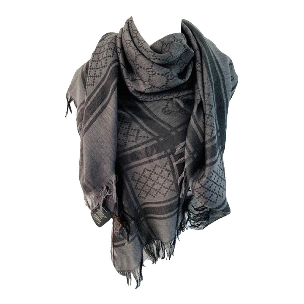 'Diamante GG' Wool Scarf