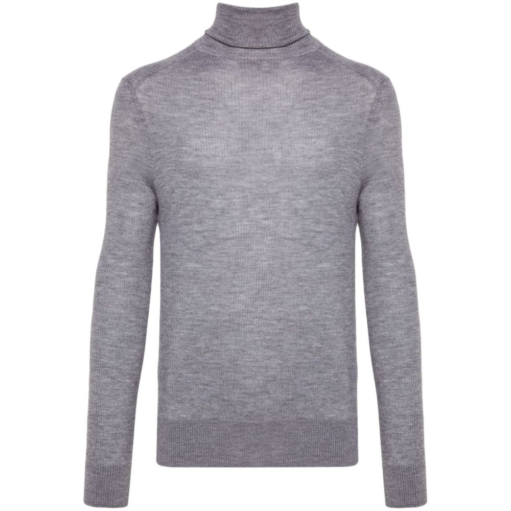 Men's 'Mélange-Effect' Turtleneck Sweater