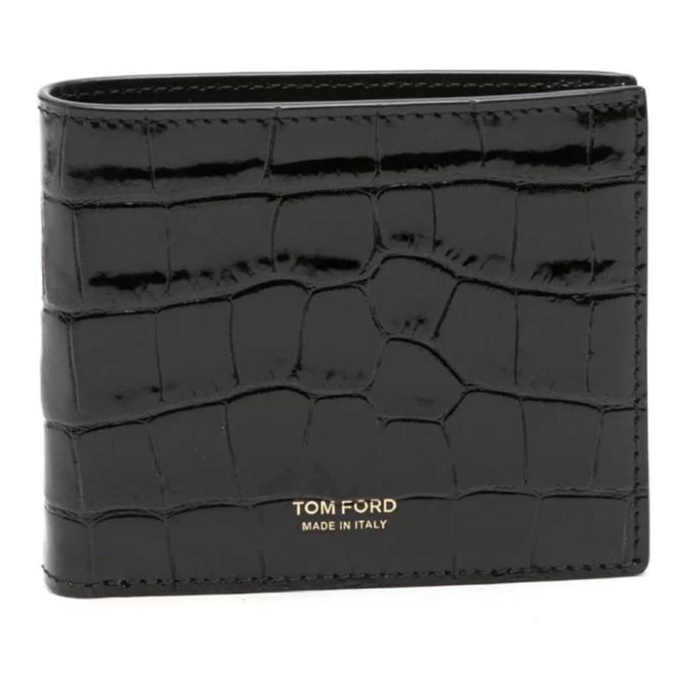 Men's 'Croc-Effect Glossy' Wallet