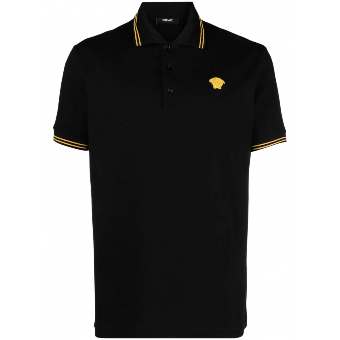 'Medusa Head-Embroidered' Polohemd für Herren