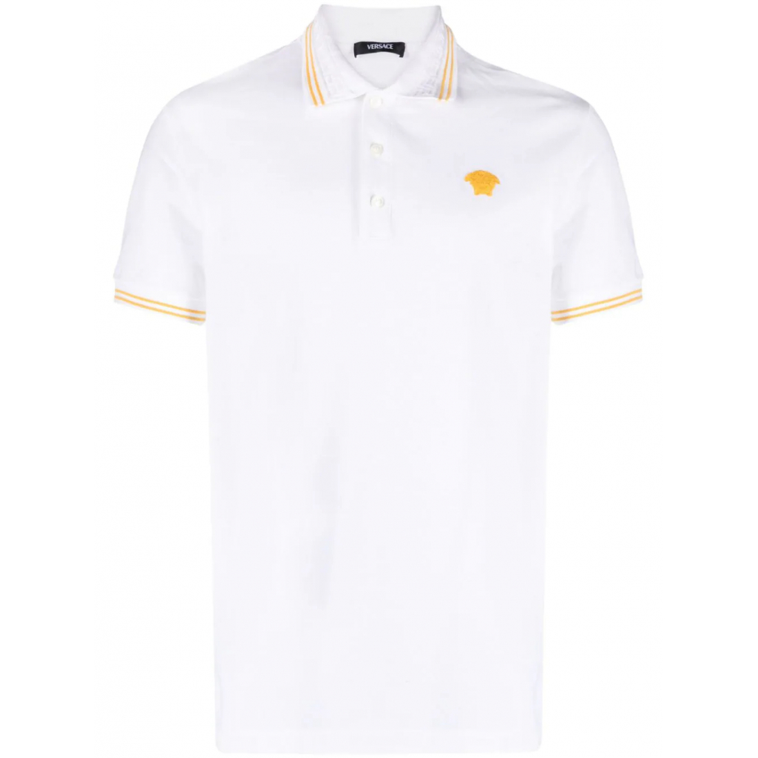 Polo 'Medusa Head-Embroidered' pour Hommes