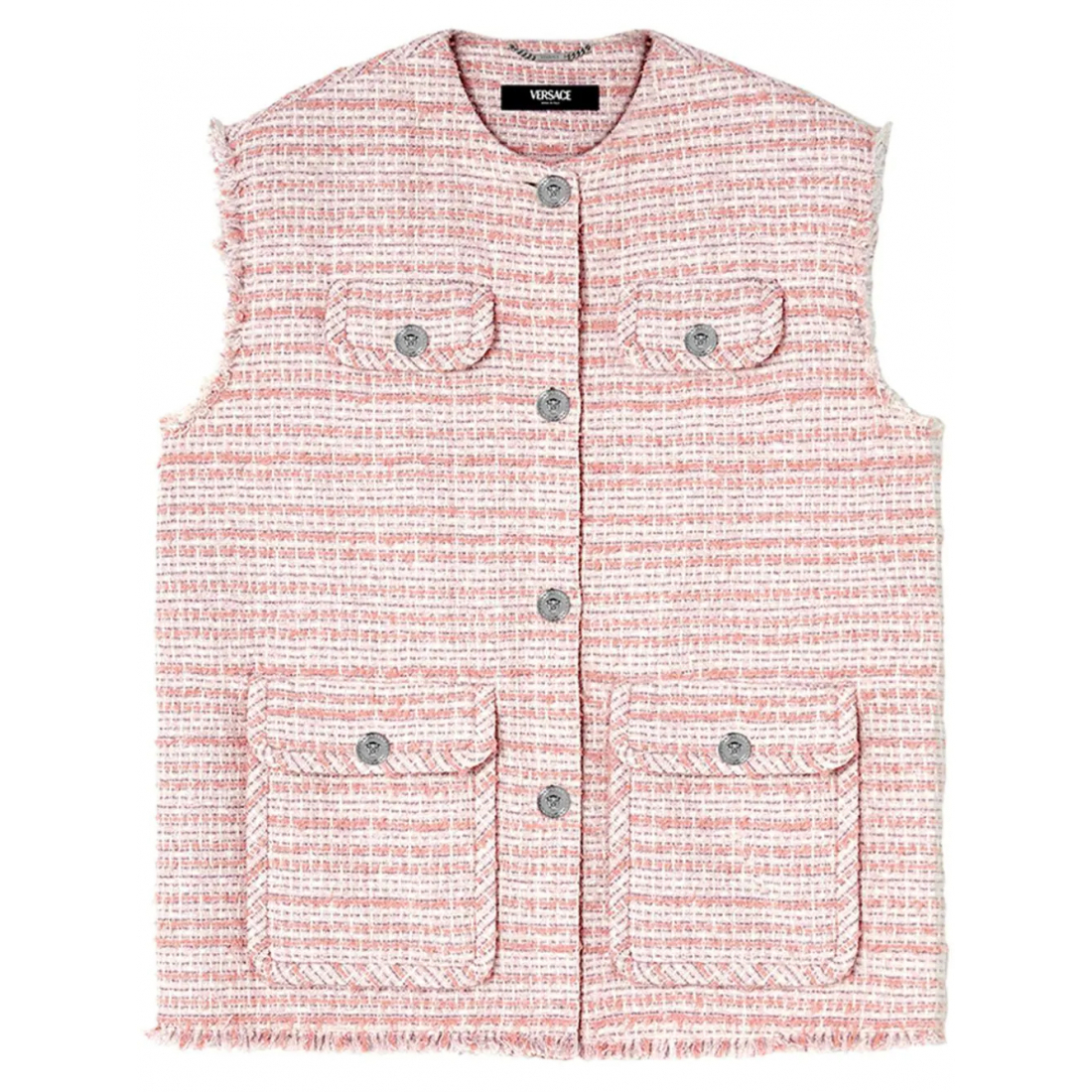 Gilet 'Frayed Tweed Waist' pour Femmes