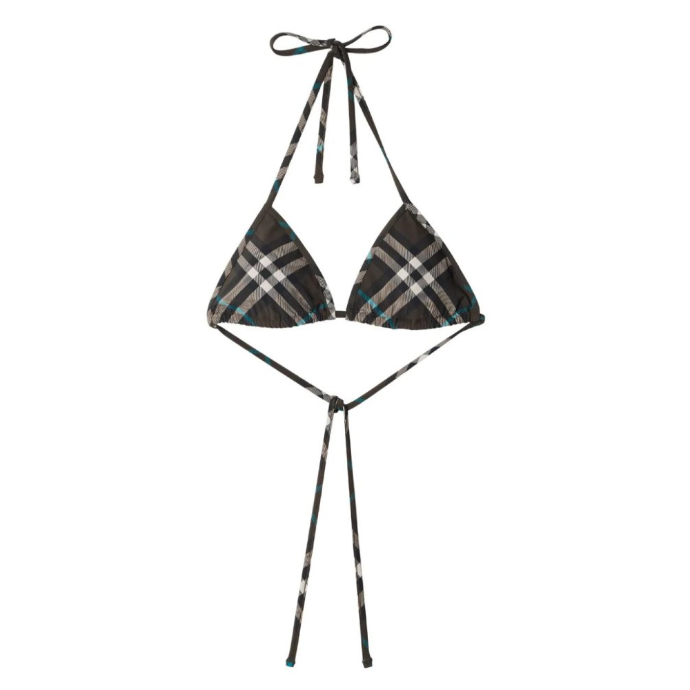 'Check' Bikini Top für Damen