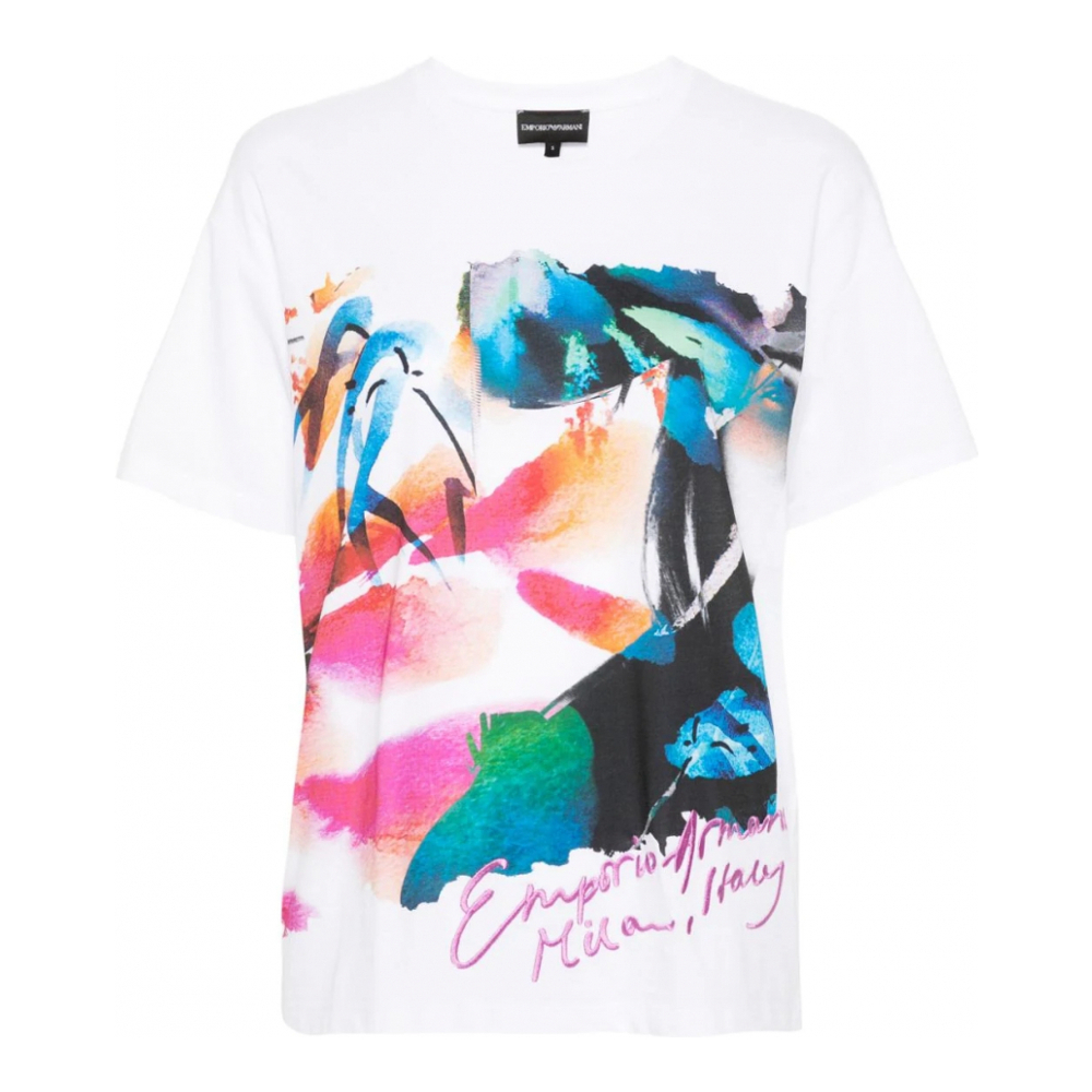 T-shirt 'Graphic-Print' pour Femmes