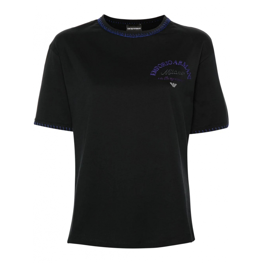 'Embroidered-Logo' T-Shirt für Damen