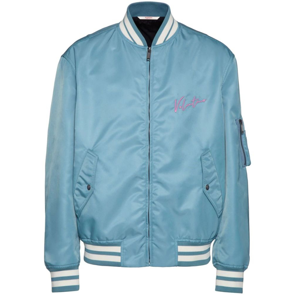 Men's 'Logo-Embroidered' Bomber Jacket