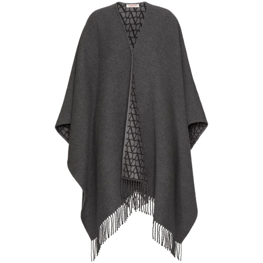 Cape 'Fringe Detail' pour Femmes