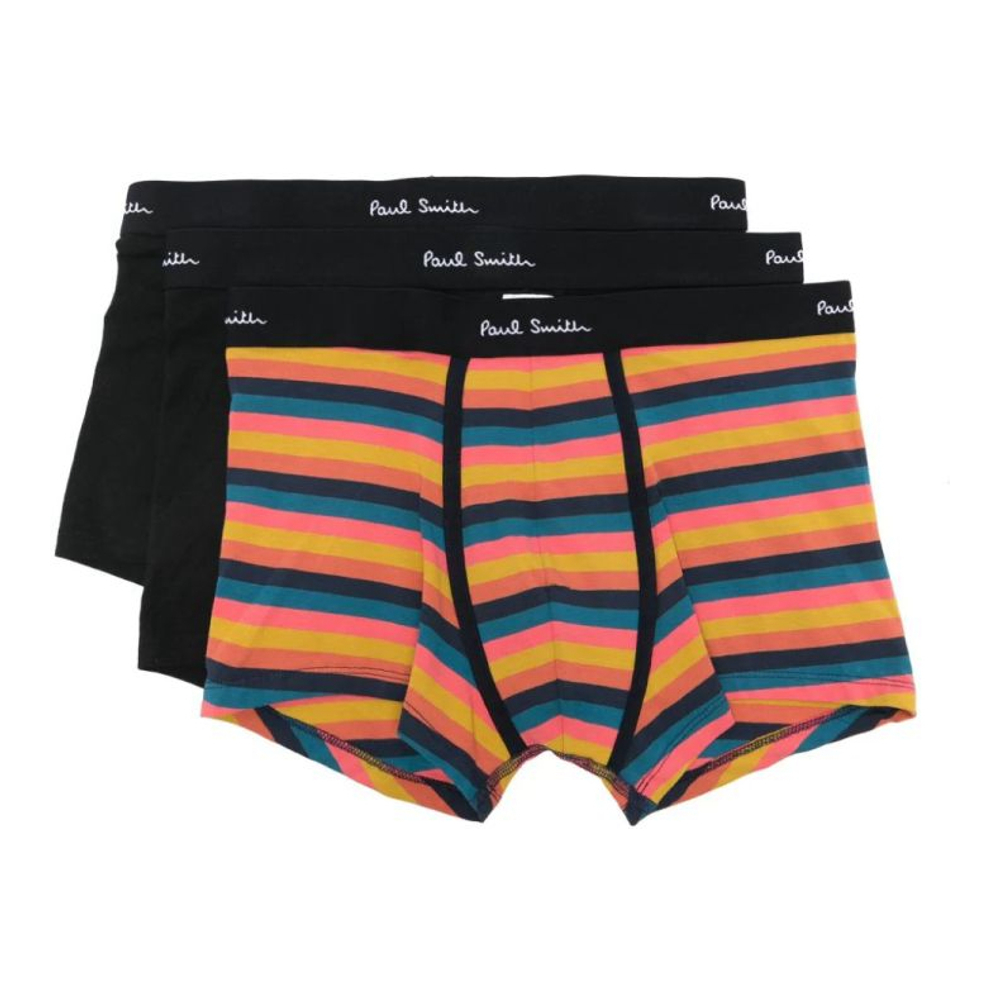 Men's 'Logo-Waistband' Boxer Briefs - 3 Pieces