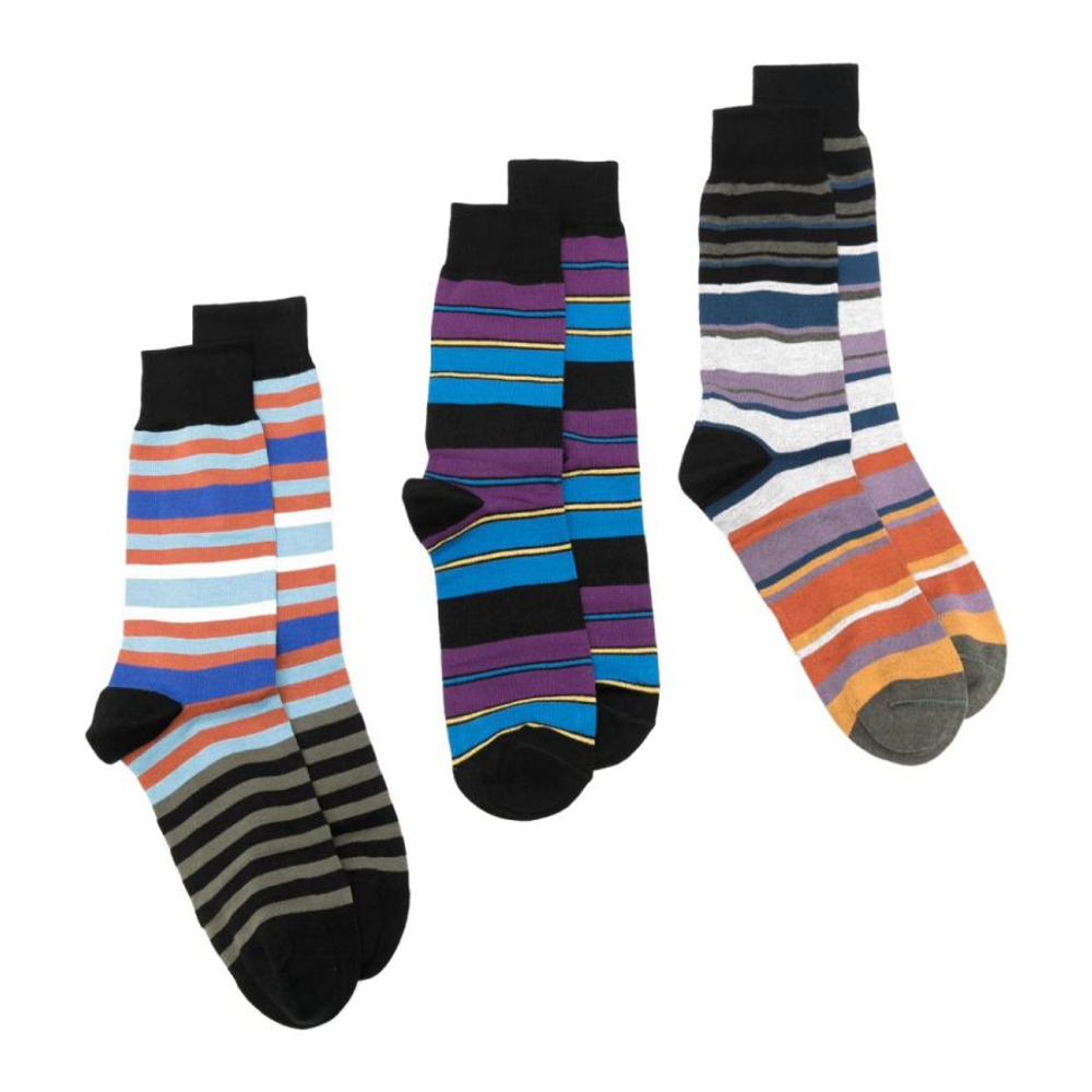 Chausettes 'Striped' pour Hommes - 3 Paires