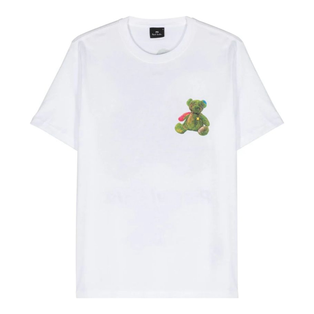 'Teddy Bear-Print' T-Shirt für Herren