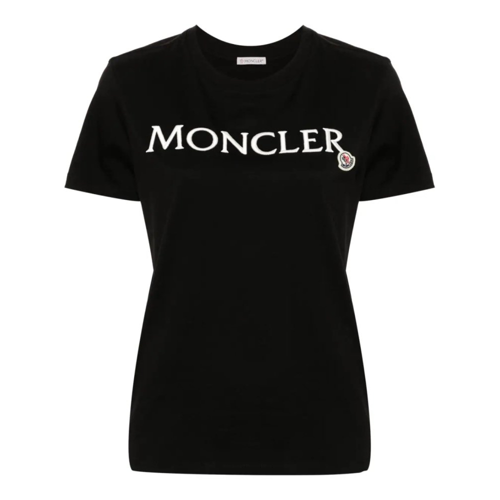 'Embroidered-Logo' T-Shirt für Damen