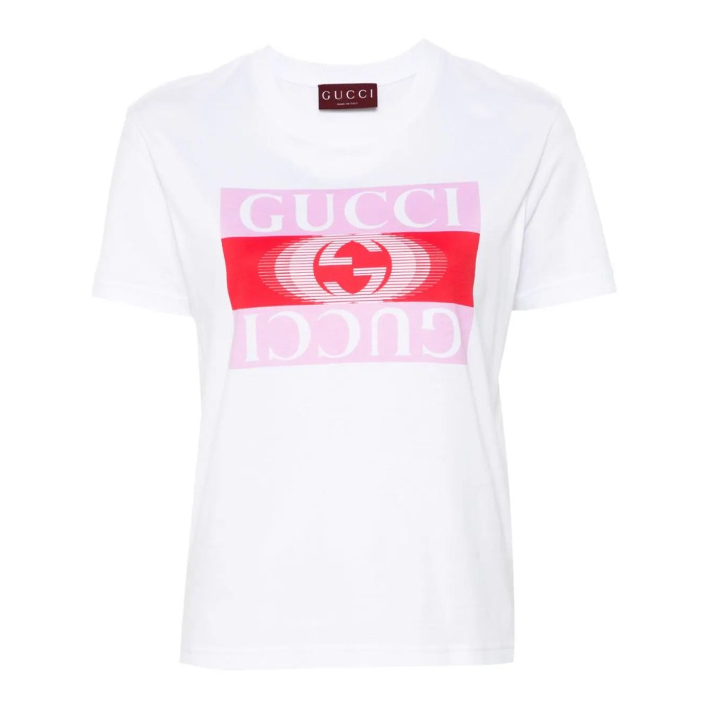 Women's 'Gucci-Print' T-Shirt