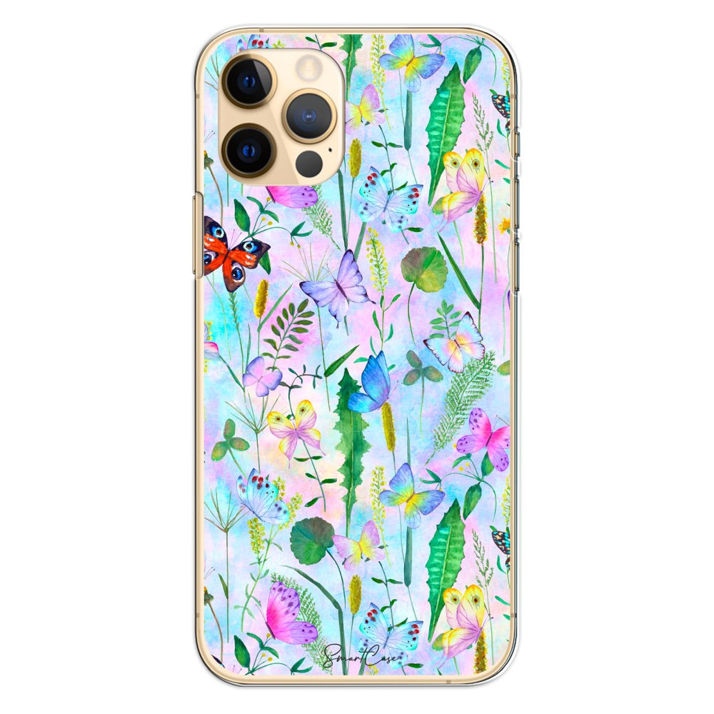 Étui pour téléphone 'Soft' pour iPhone 12/12 Pro -Glow in The Dark Garden