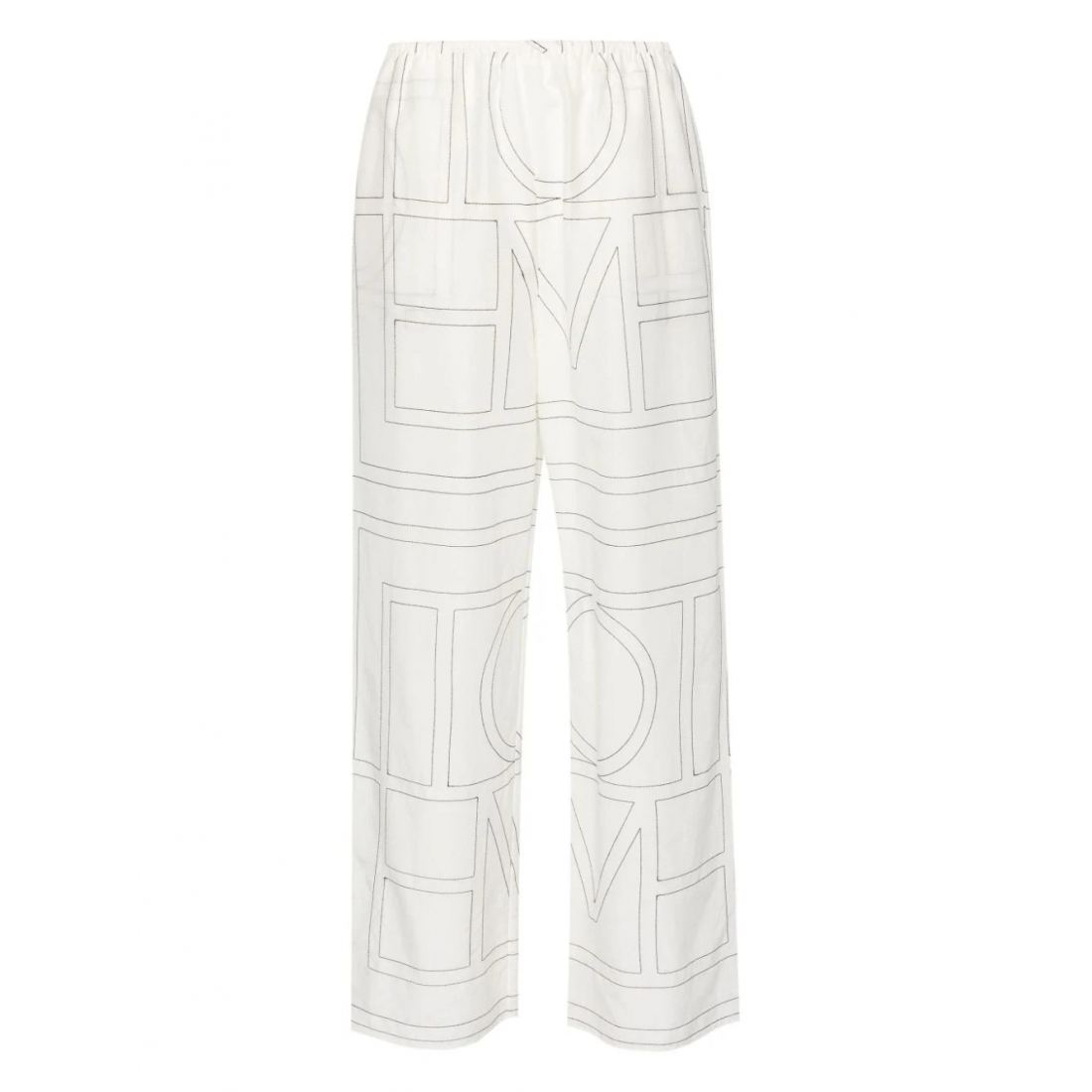 Pantalon pyjama 'Embroidered-Monogram' pour Femmes