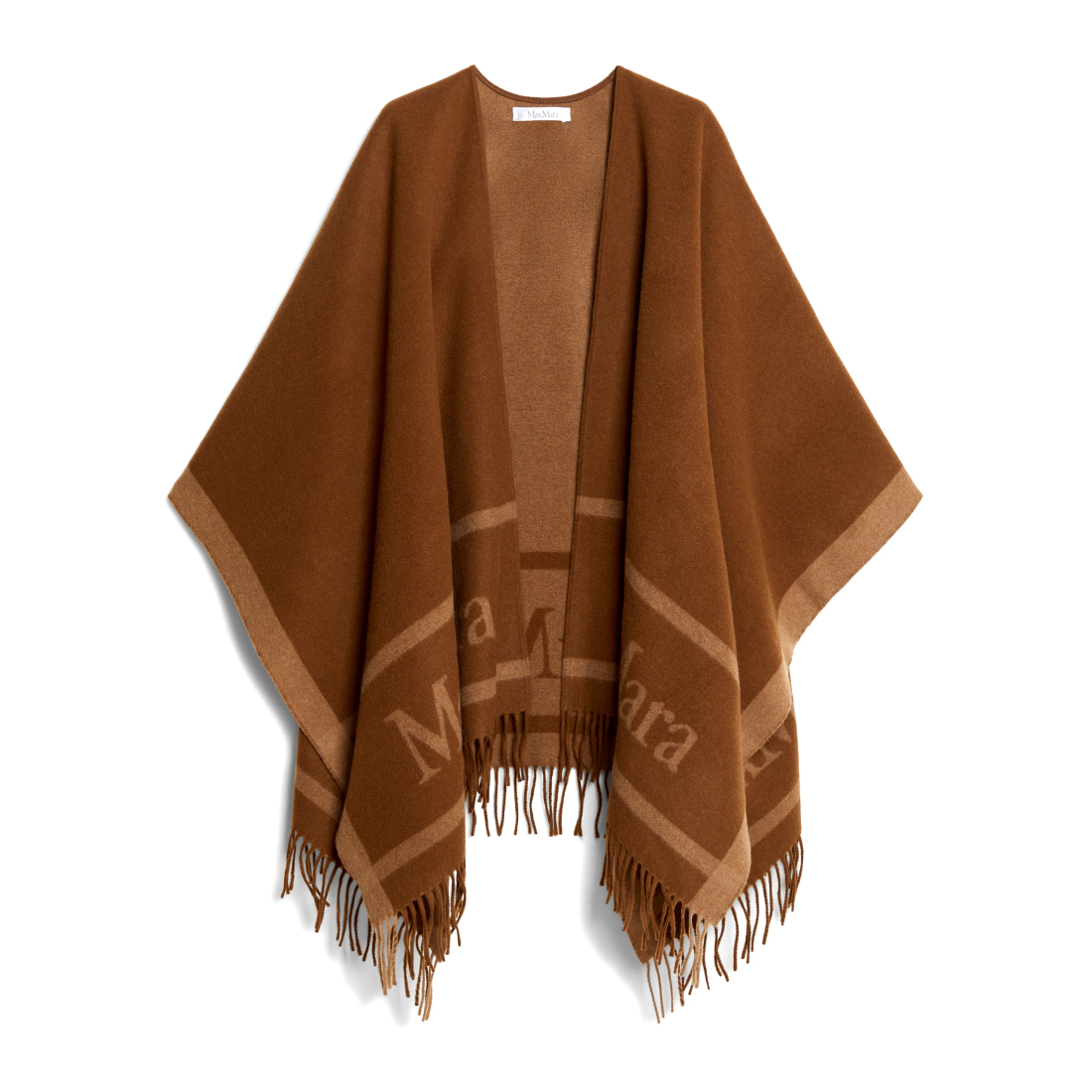 'Jacquard Logo-Decorated' Cape-Poncho für Damen