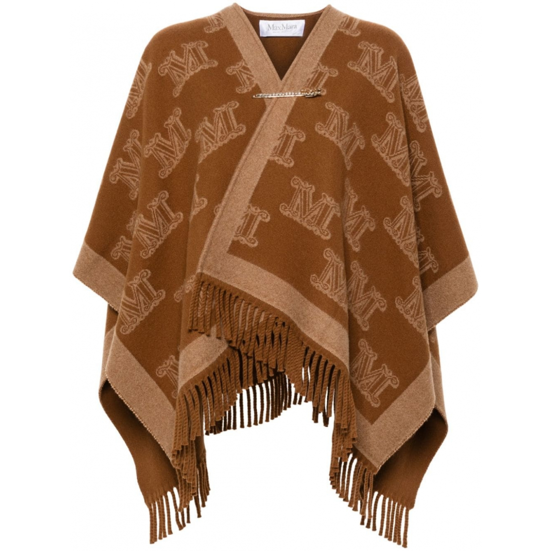 'Monogram-Pattern' Cape-Poncho für Damen