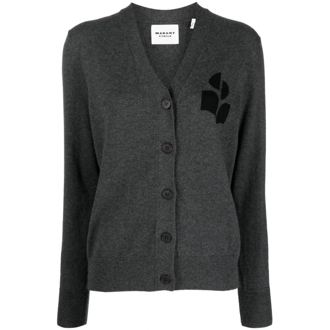 Women's 'Intarsia-Knit Logo' Cardigan