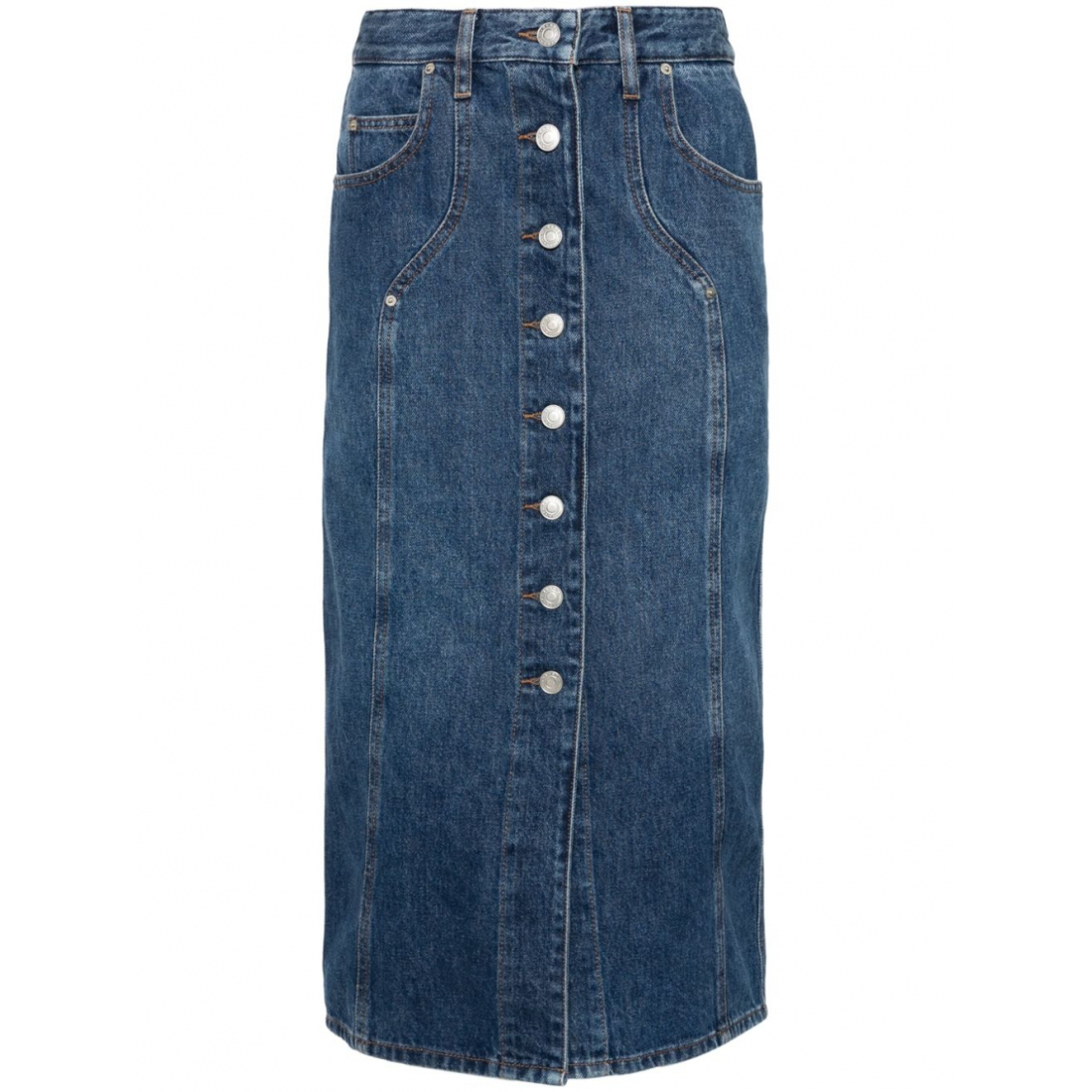 'Vandy Midi' Denim-Rock für Damen