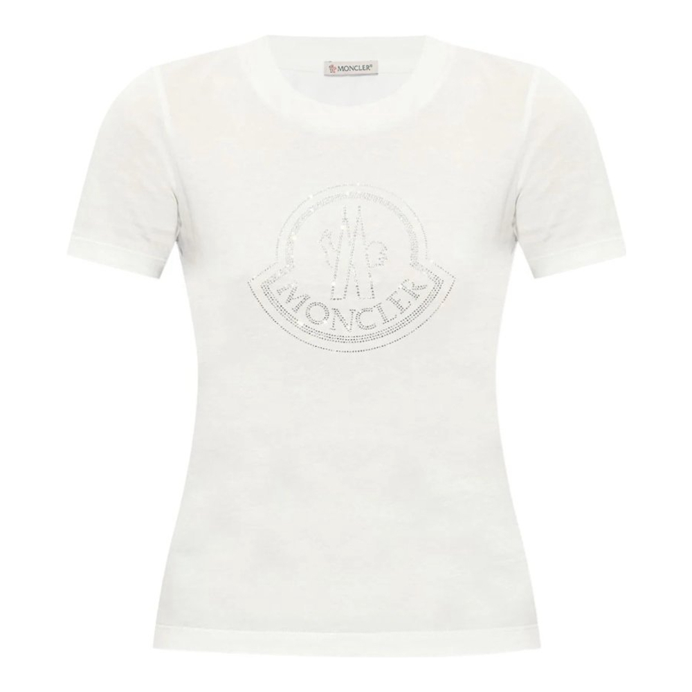 'Logo-Print' T-Shirt für Damen