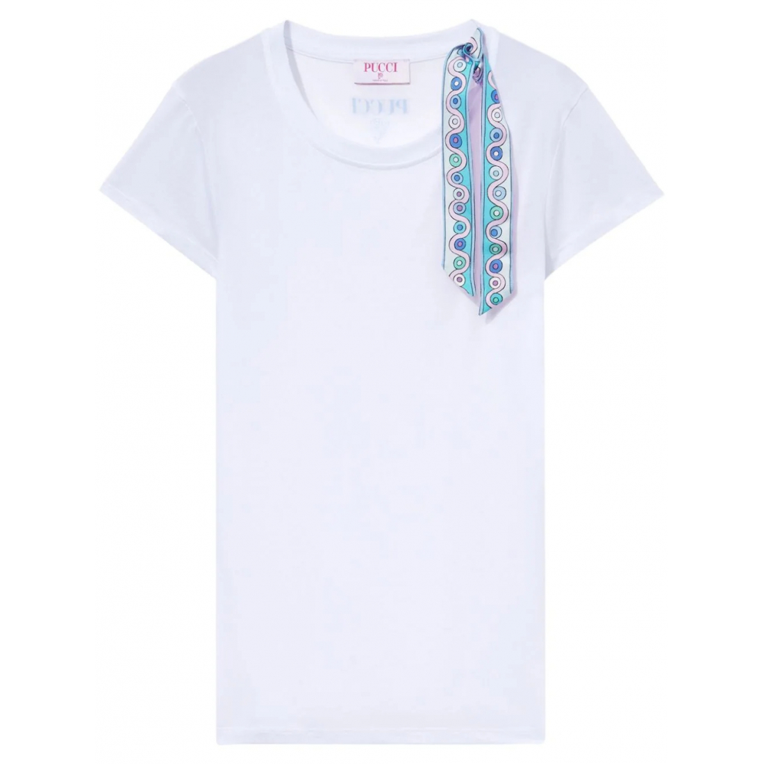 'Iride-Print Ribbon' T-Shirt für Damen